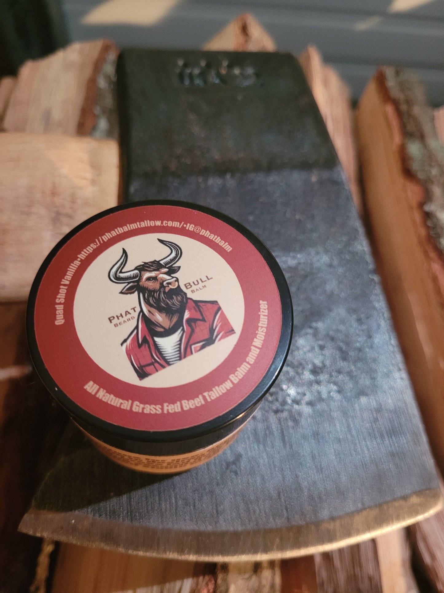 Phat Bull Beard Balm Quad Shot Vanilla 2oz