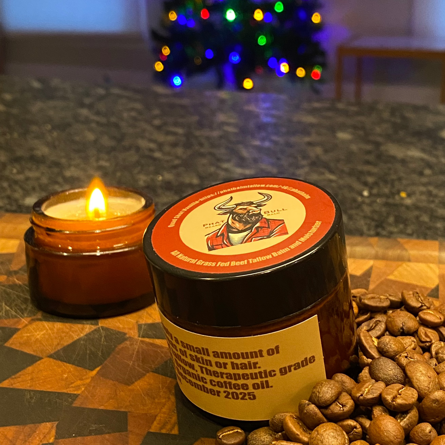 Phat Bull Beard Balm Quad Shot Vanilla 2oz