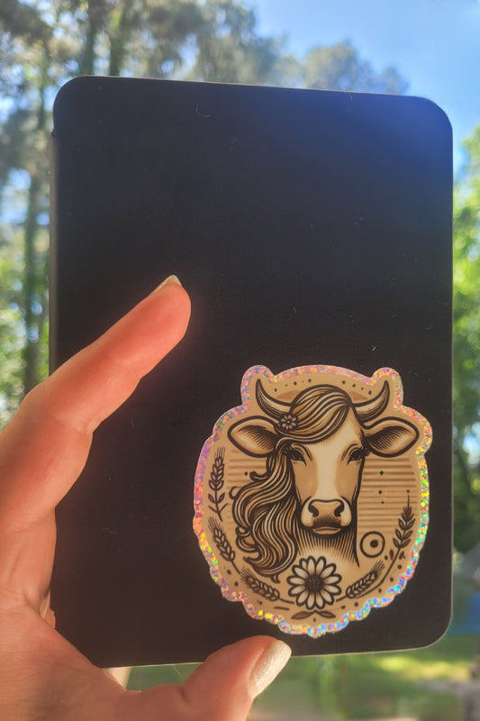 PhatCow Glitter Sticker