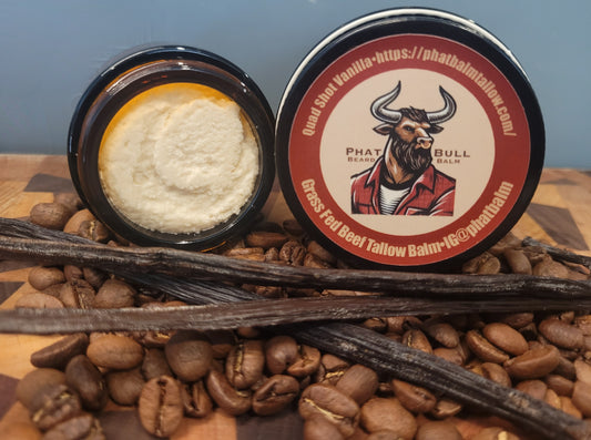 Phat Bull Beard Balm and Moisturizer Quad Shot Vanilla 4oz